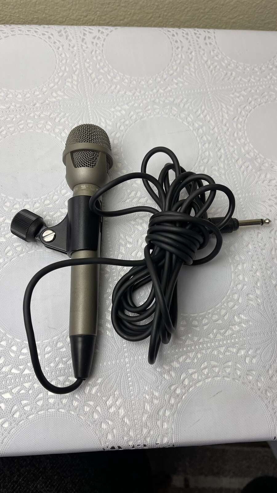 Audio Technica AT816 Unidirectional Dynamic Silver Gray Microphone