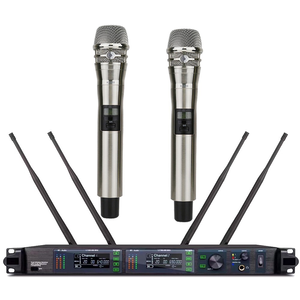 New Generation KSM8 Digital Wireless Microphone System 2 Channel K8 Hand Silver
