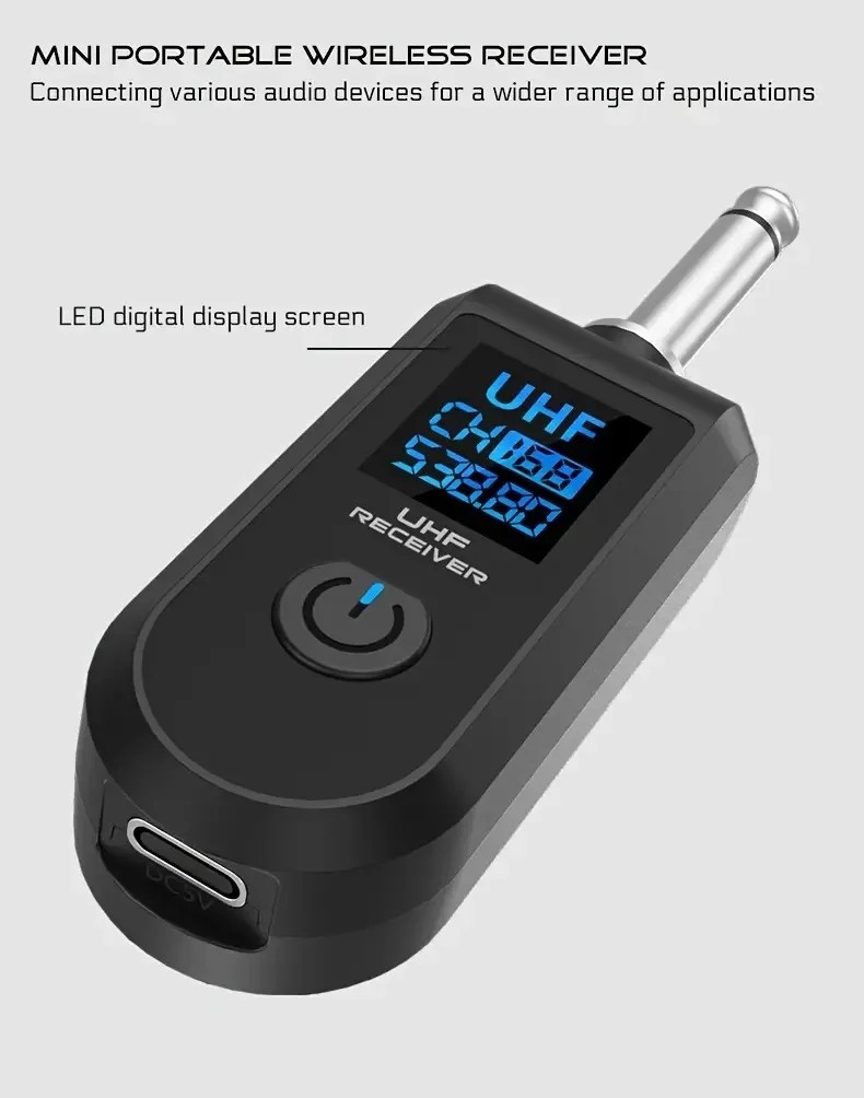 Wired to Wireless Microphone System Converter Transmitter Receiver New