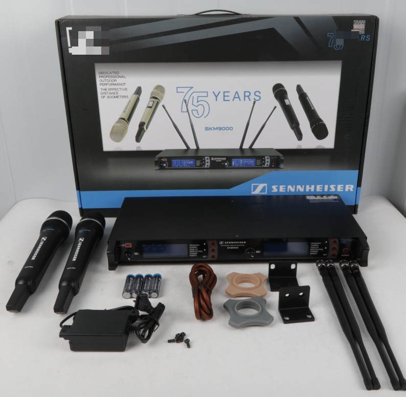 UHF Professional Wireless Microphone System fits Sennheiser SKM9000 Black