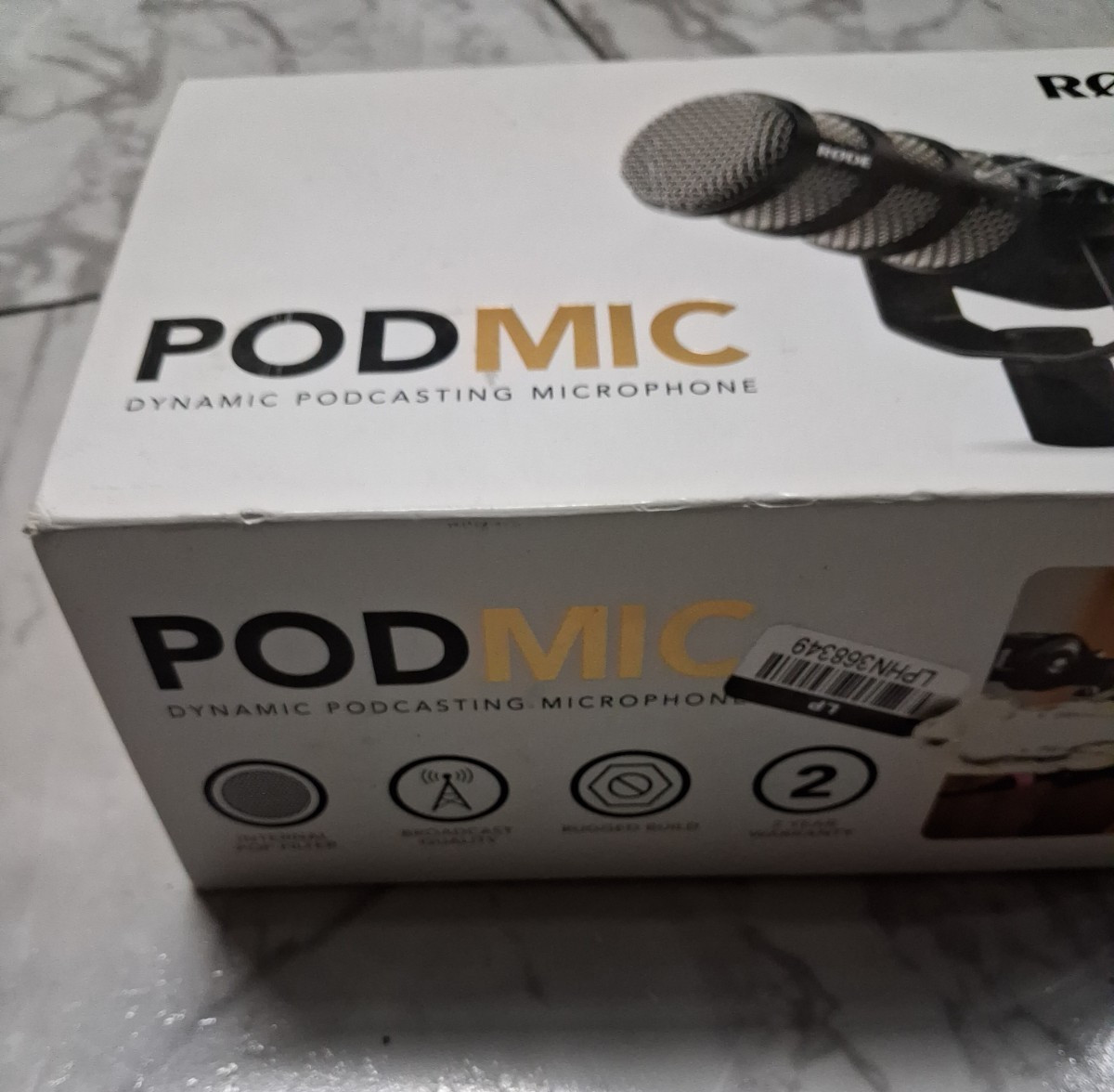RODE – PodMic USB – Versatile Dynamic Broadcast Microphone – Black
