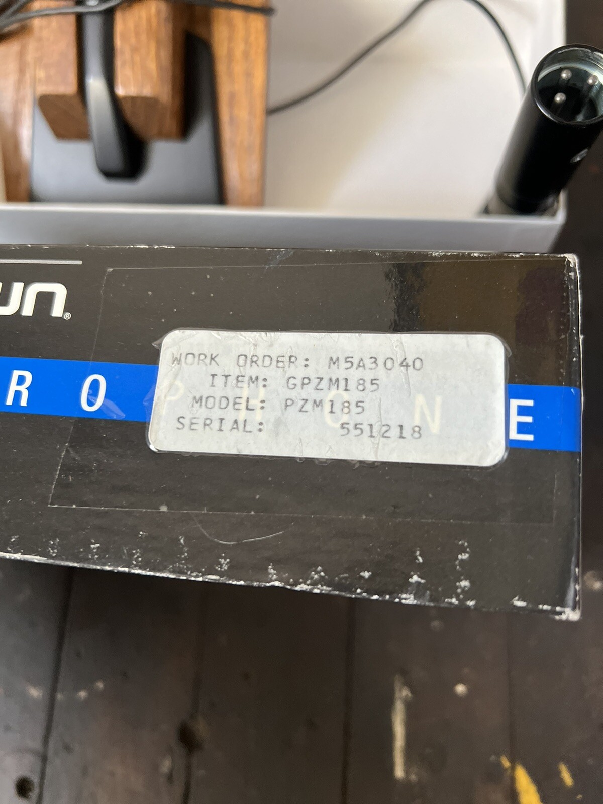 Crown PZM 185 Microphone W/ Box Condenser Boundary