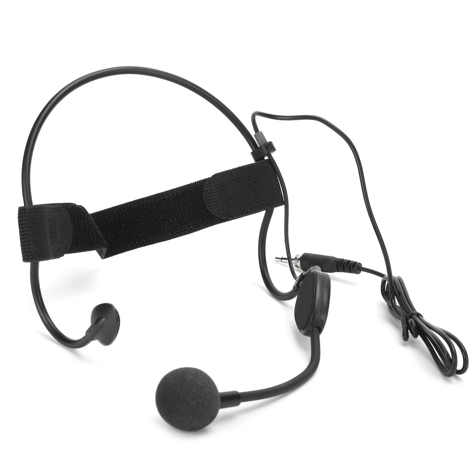 Mini Headband Wired Microphone 3.5MM Plug Ear Hook Condenser Mic For Performance