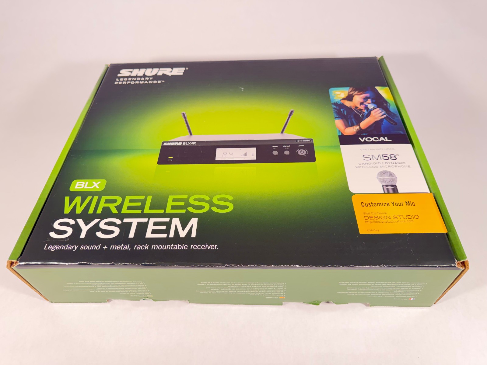 Shure BLX24R-SM58 Wireless Handheld Microphone & Receiver – H9 Band