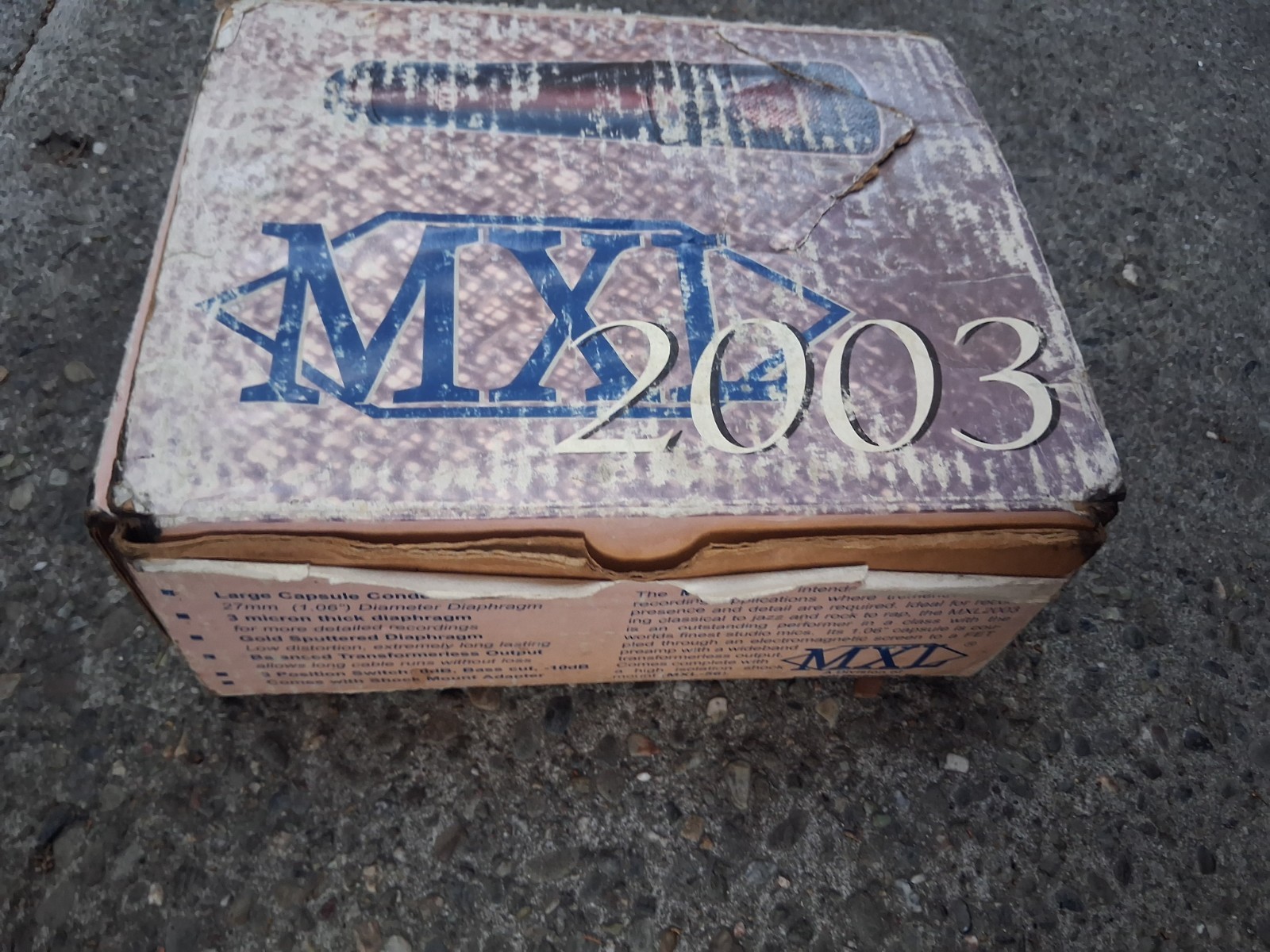 Marsahll Mxl 2003 Condenser Microphone With Mount And Original Box Nice
