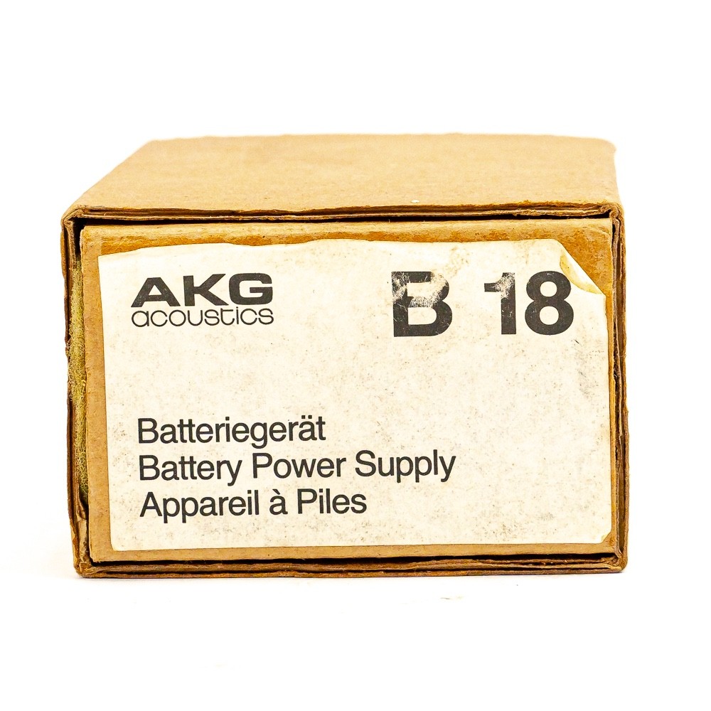 AKG B18 Portable Phantom Power Supply 18V Battery Powered w/ Box