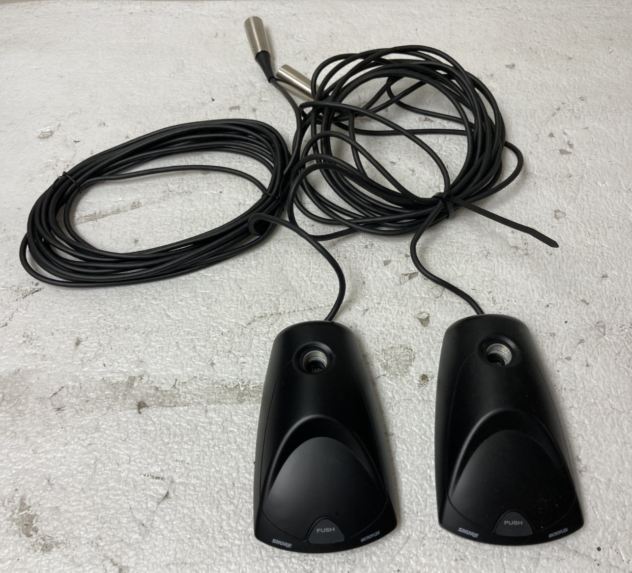 Lot of 2 Shure Microflex MX400DP Wired Desktop Microphone Preamp No Mic