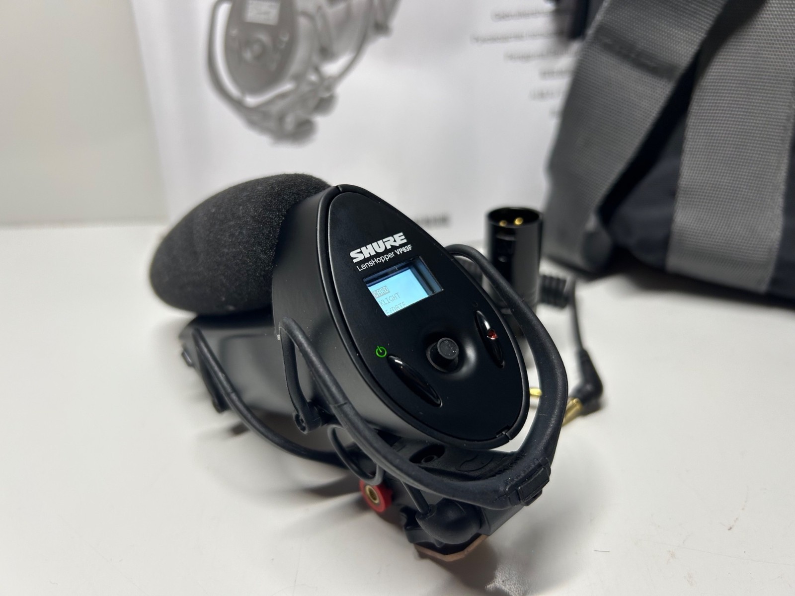 Shure LensHopper VP83F Shotgun Microphone Kit With Cables, XLR Adapter, Bag