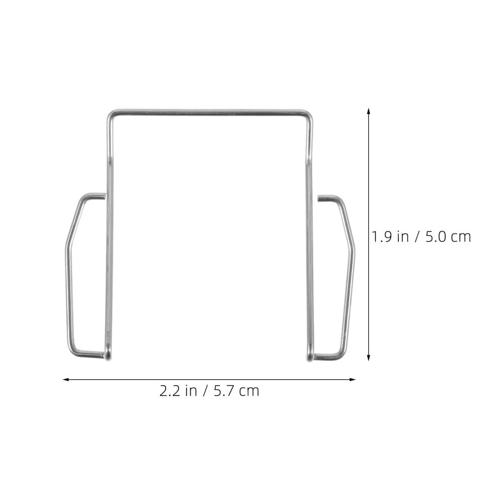 2Pcs Reusable Silver Metal Mic Clips for Wireless Microphone Belt Mount