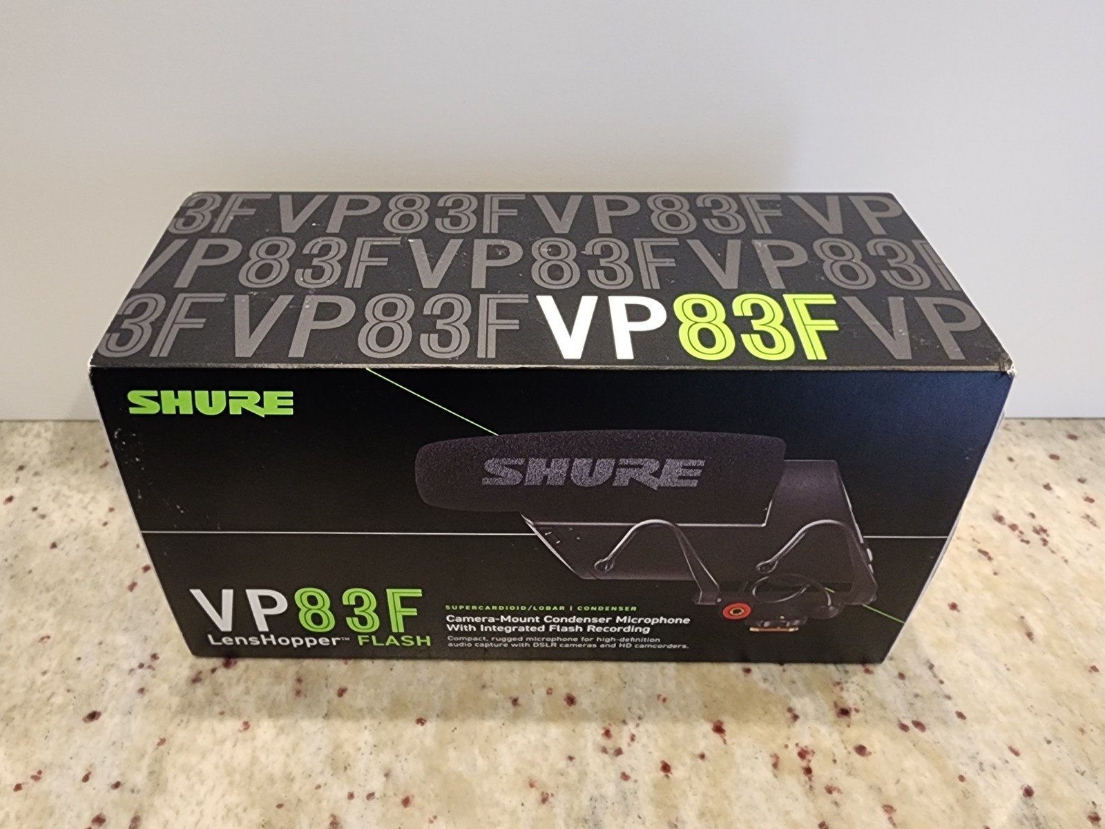 Shure VP83F LensHopper Camera-Mount Microphone with Integrated Flash Recording
