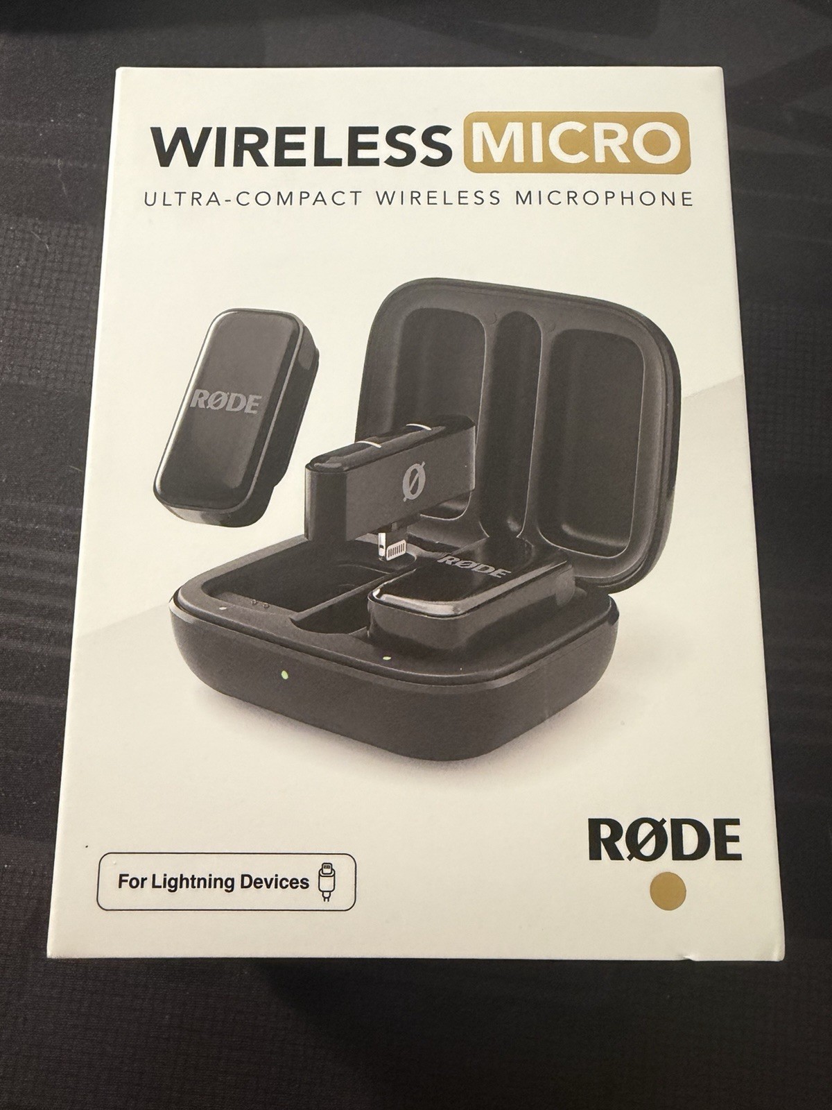 Rode Wireless Micro Black Wireless Lavalier Mic for iPhone/iPad Lightning Cable