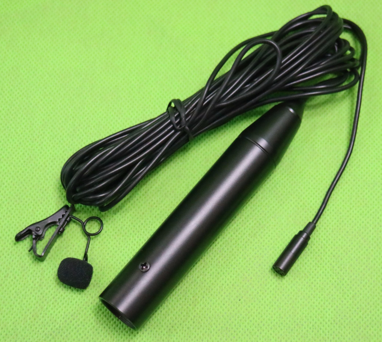XLR 3Pin Phantom Power Lapel Microphone For Mixer Mixing Console 195″ Cable