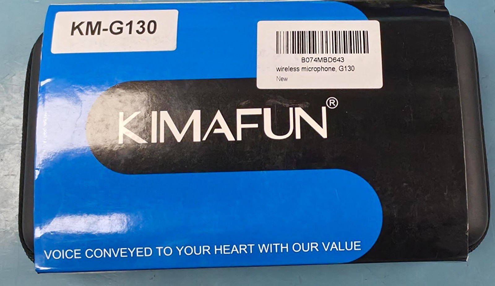 KIMAFUN Wireless Lavalier Microphone System, 2.4G Wireless Lapel Microphone