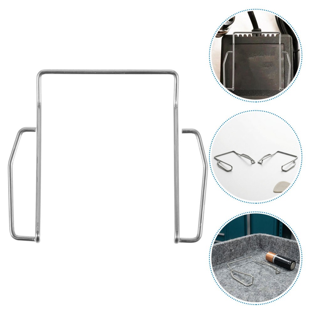 2Pcs Reusable Silver Metal Mic Clips for Wireless Microphone Belt Mount