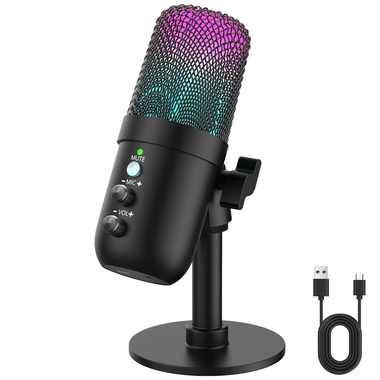 New in box USB Microphone, Computer Condenser Mic with Noise Cancellation, Echo
