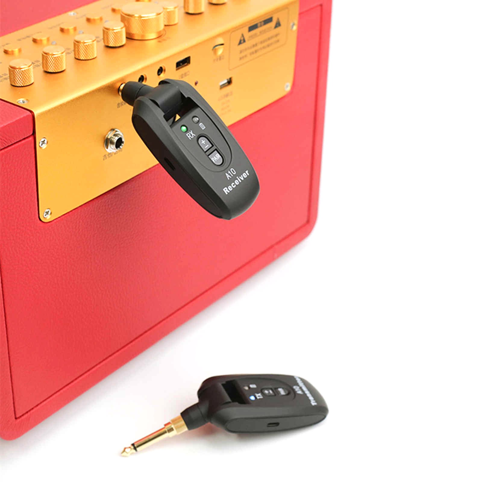 2.4GHz Wireless Guitar Transmitter Receiver System with 100ft Effective Range