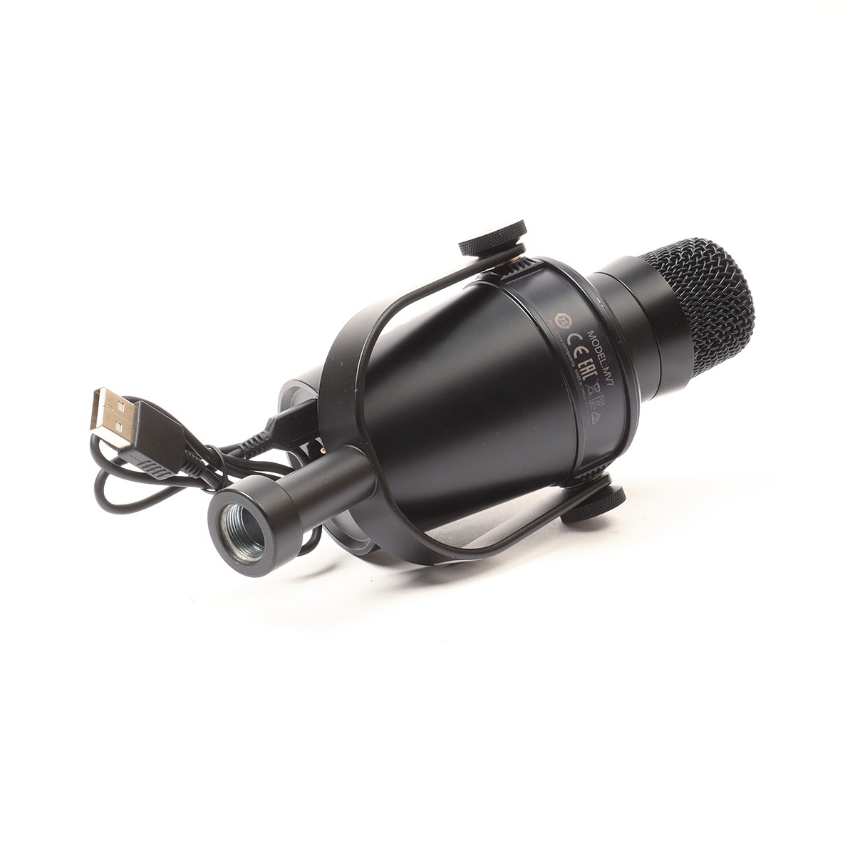 Shure MV7 Dynamic Unidirectional Dual XLR/USB Podcasting Microphone – SKU2087315