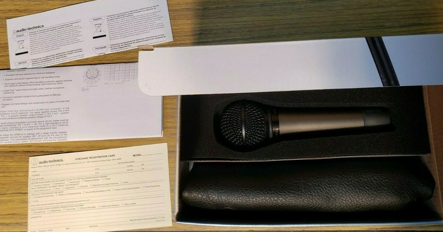 Audio-Technica Cardioid Dynamic Vocal Microphone ATM410