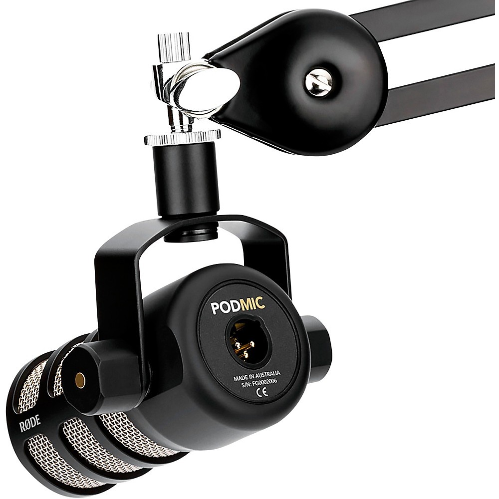 Rode Microphones PodMic Dynamic Podcasting Microphone Black