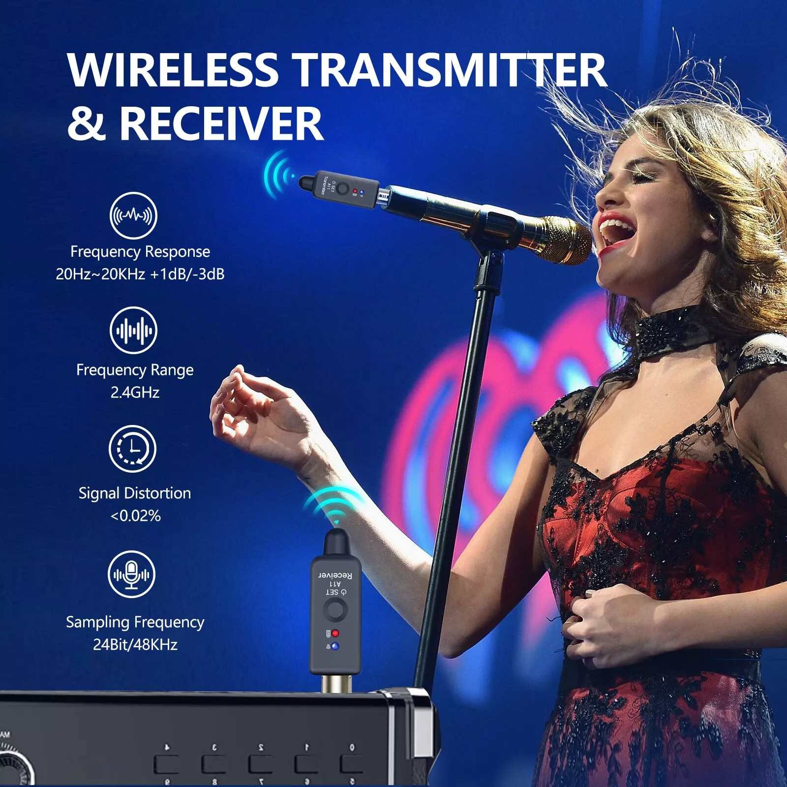 Audio Transmitter&Receiver Ultra-Low Latency Professional Stage Show Equipment