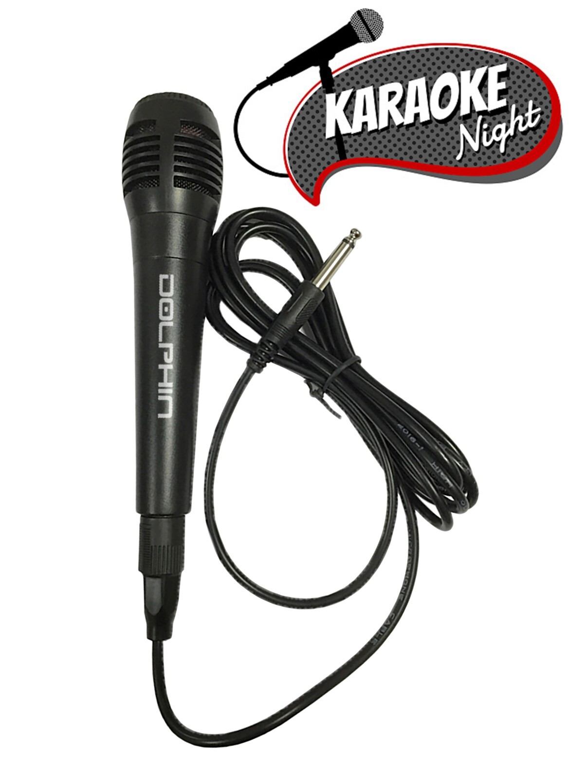 Dolphin PERFECT Karaoke Wired Microphone Dynamic w/6.5 ft (2 meter) Long Cable