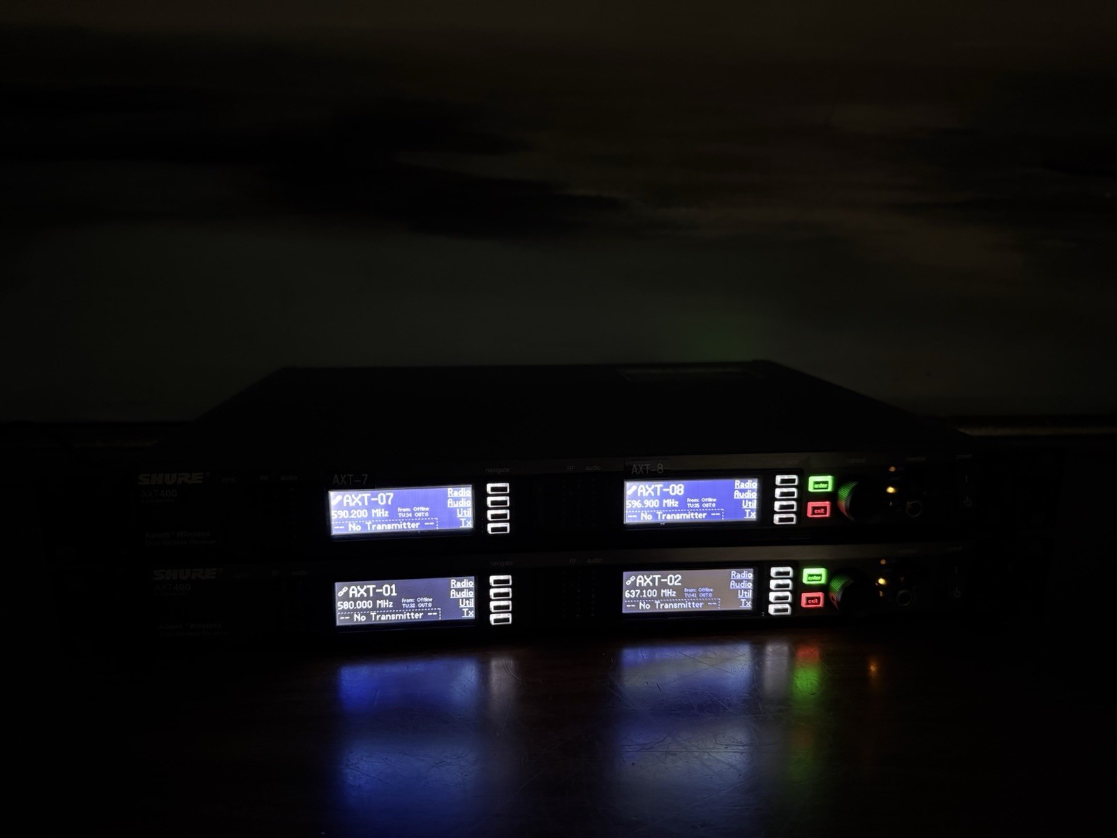 Shure AXT400 Axient Wireless Dual Receiver 470-698 MHz PRICE FOR (1) Unit