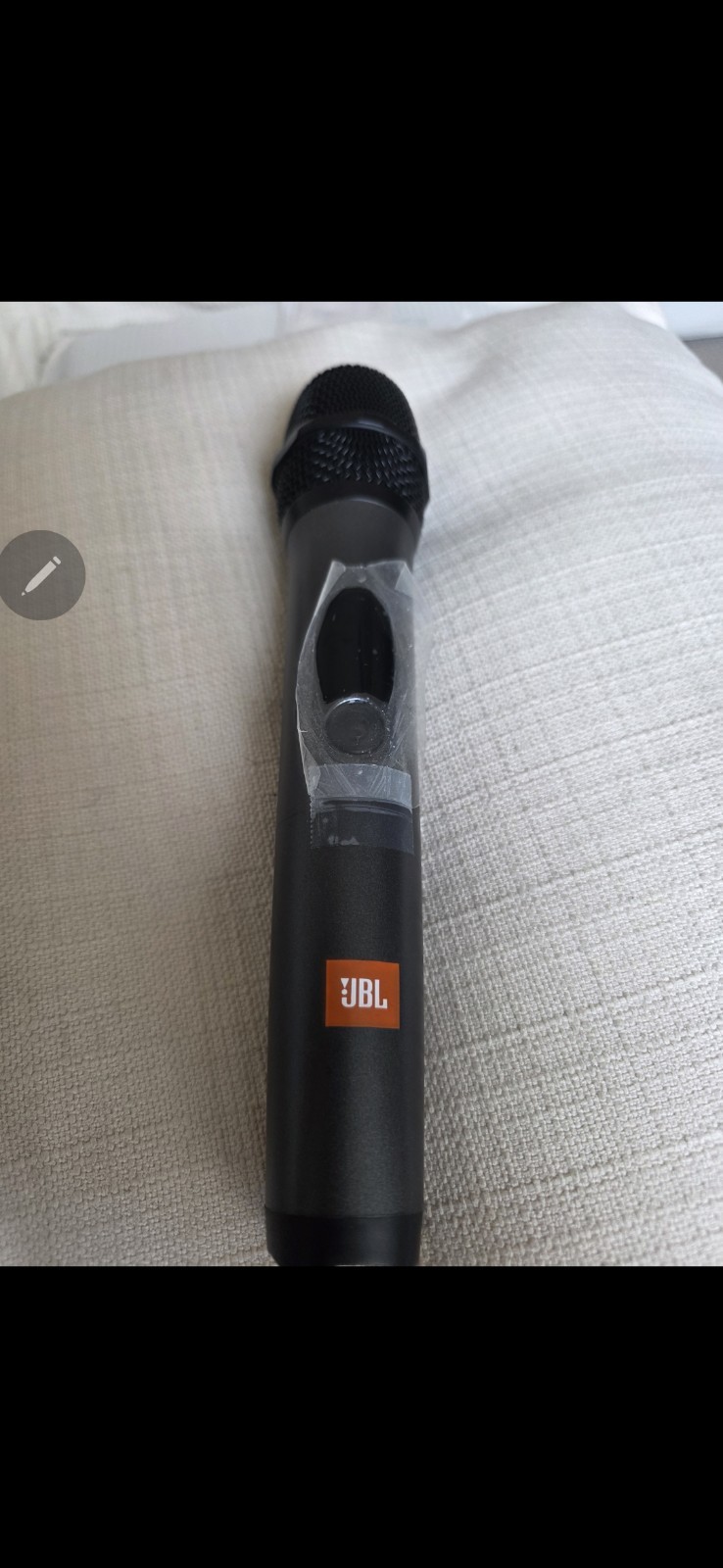 JBL PartyBox Mic Wireless Microphone Digital Mic 2.4GHz, 20hr Battery – Black