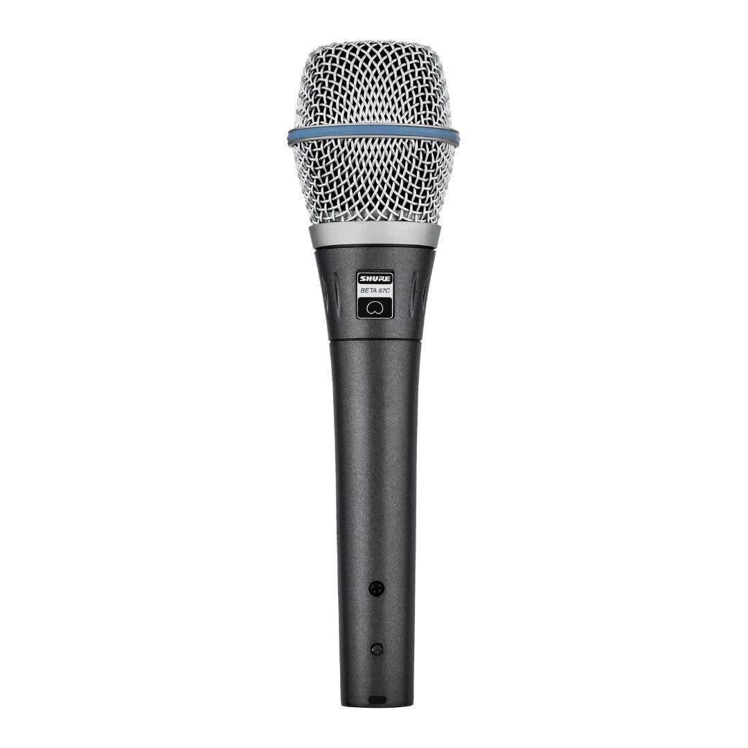 Shure BETA 87C Vocal Microphone Black Silver Built In Pop Filter PRO