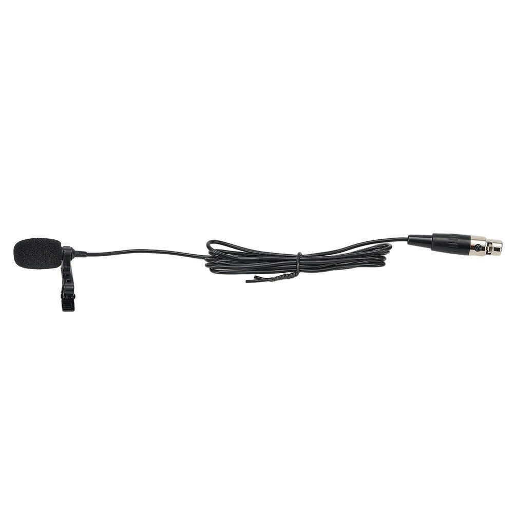 Black Lavalier Lapel Microphone 3.5mm XLR 3-Pin XLR 4-Pin For Wireless System