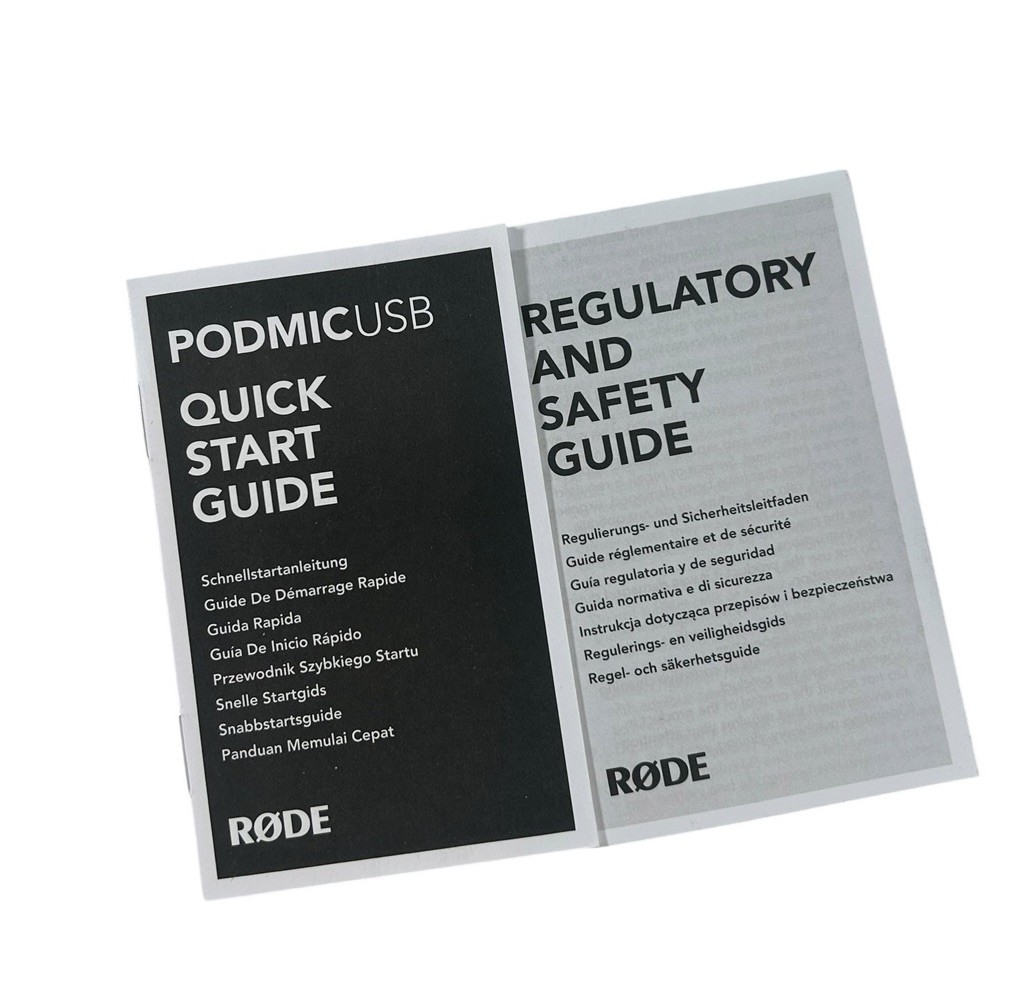 RODE PodMic USB and XLR Dynamic Broadcast Microphone New Open Box