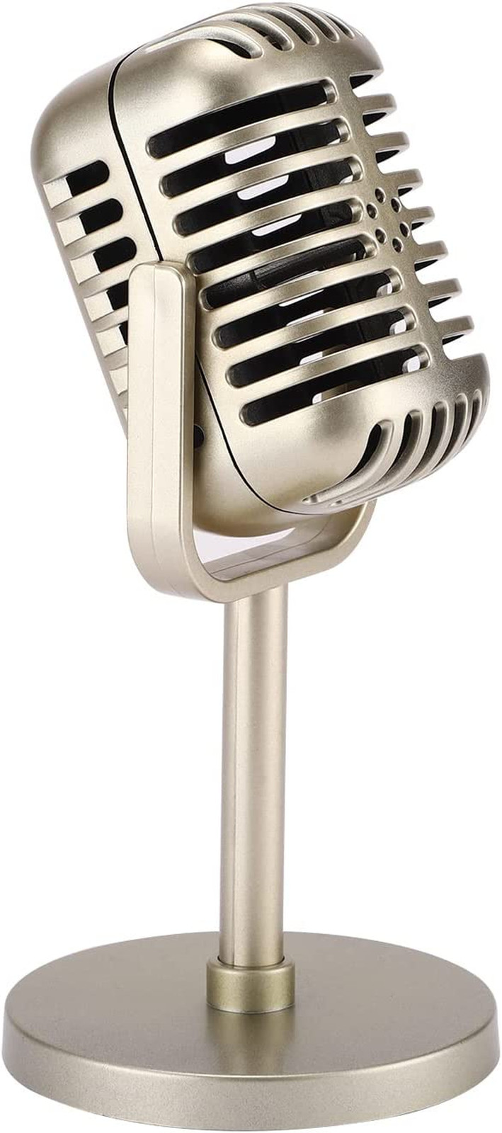 Retro Microphone Props Model, Vintage Prop Mic, Fake Plastic Microphone Stage…