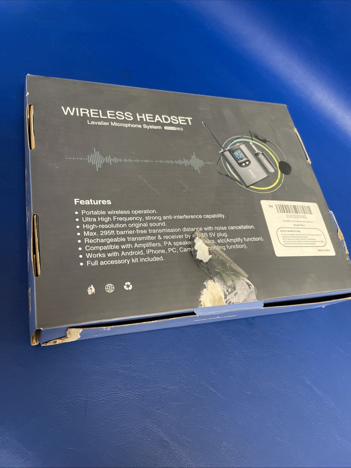 MINT Lavalier Wireless Microphone System YM-2 Portable .