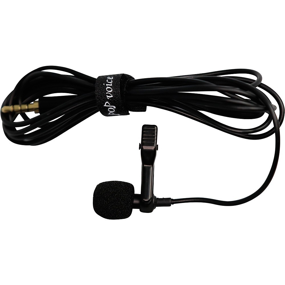 BK Media PV610B Lavalier Microphone with 8foot Extension Cable