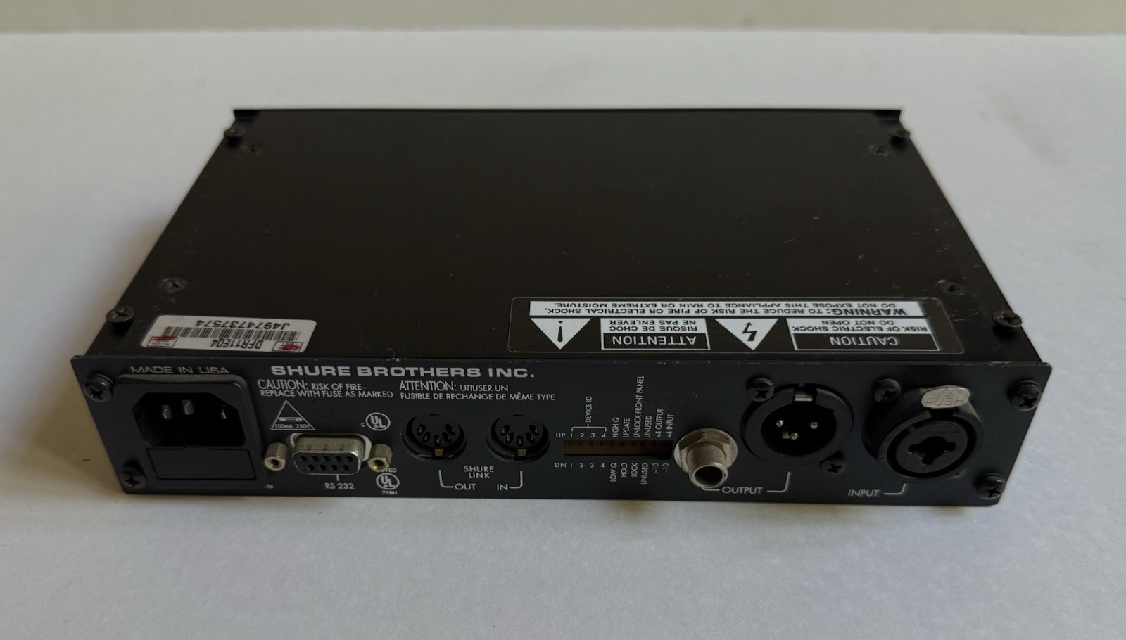 Lot Of Shure And Crown Audio Equipment DFR11EQ• UT1• UT4• Prologue 14L• +++