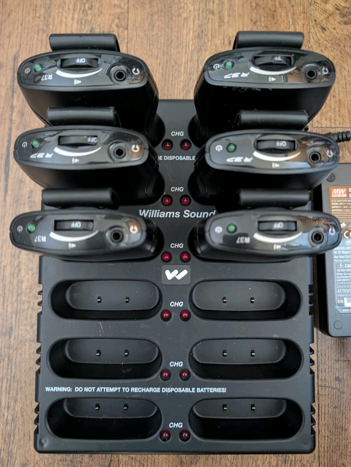 Lot 6x Williams Sound PPA R37 With Charger CHG 3512 B21