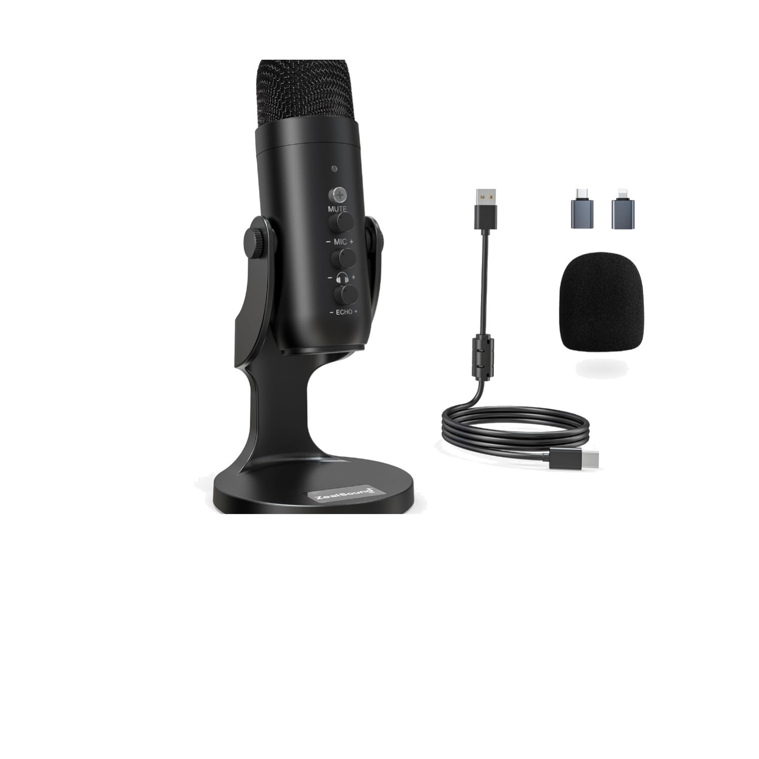 USB Podcast Microphone with Noise Cancellation – Perfect for Streaming & Gaming