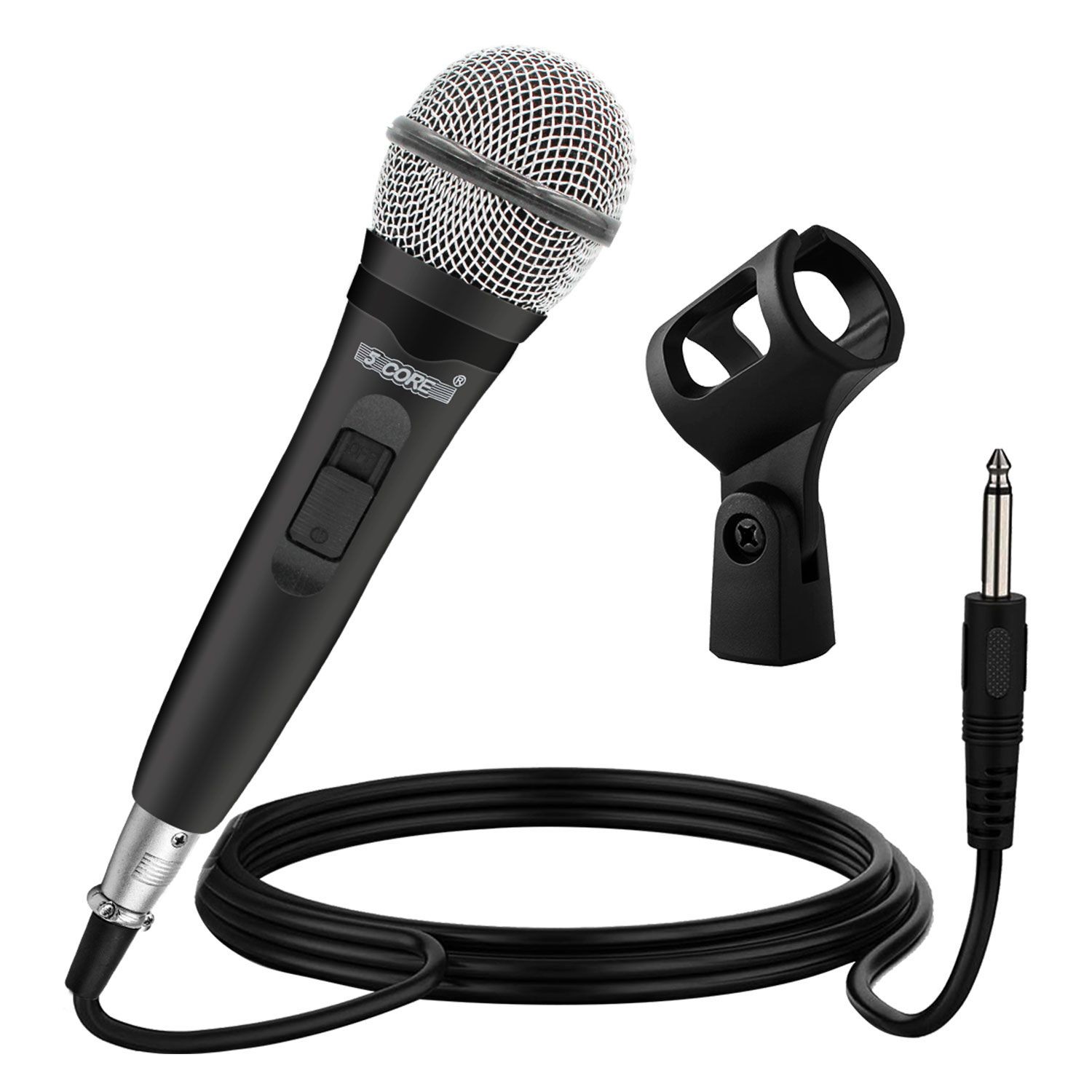 Dynamic Handheld Microphone with On/Off Switch & XLR Audio Cable