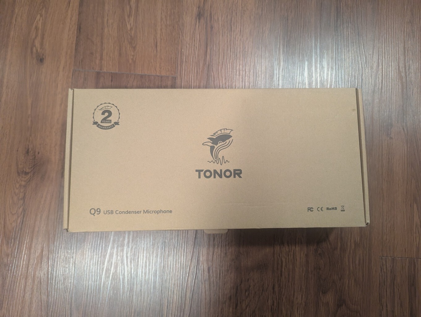Tonor Q9 USB Microphone Kit, Black, with Adjustable Stand and Original Box