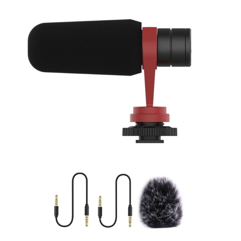 Professional Microphone with Shock Mount For Phone DSLR Camera Smartphone Camera