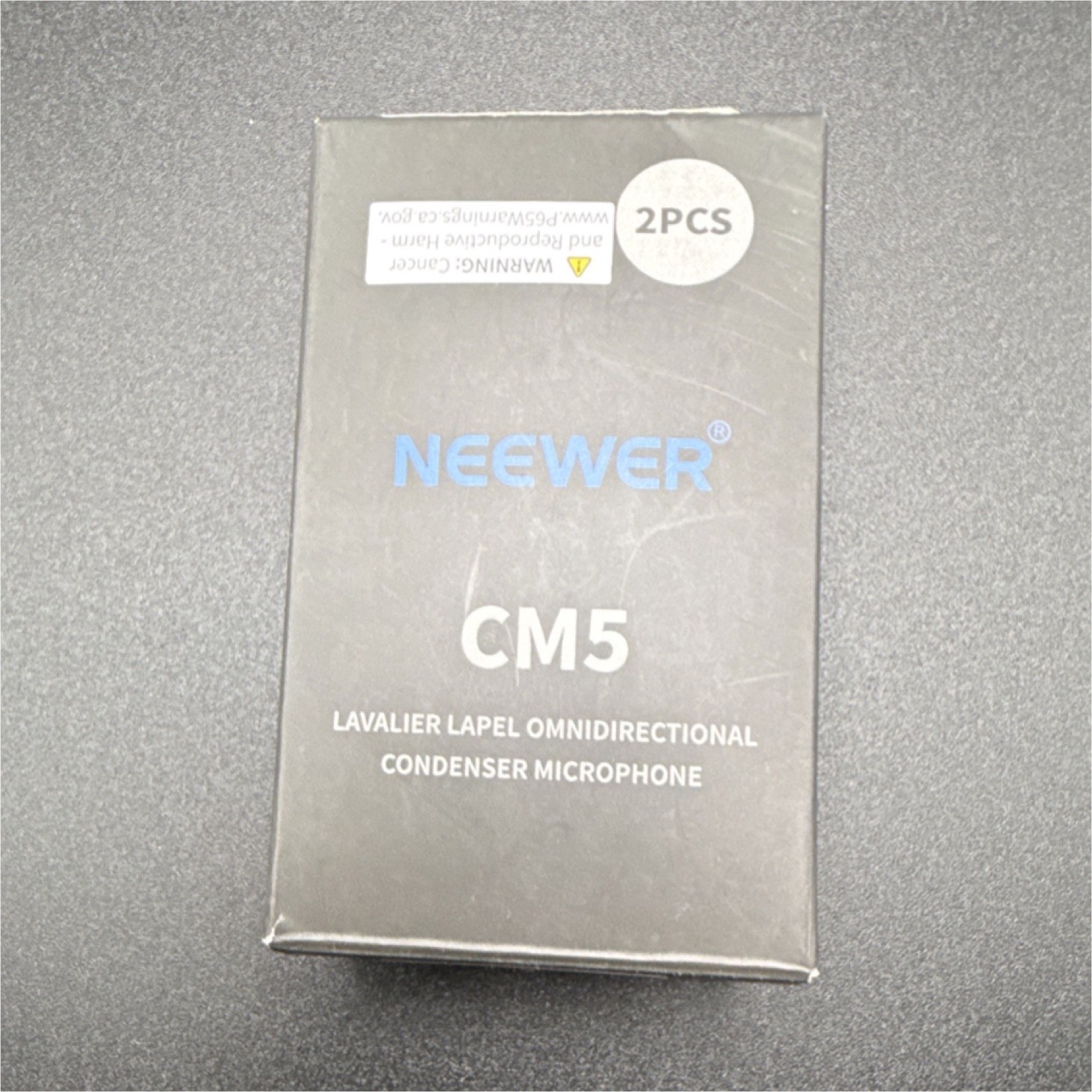 Neewer CM5 Lavalier Omnidirectional Condenser Microphone 3.5mm TRS Black