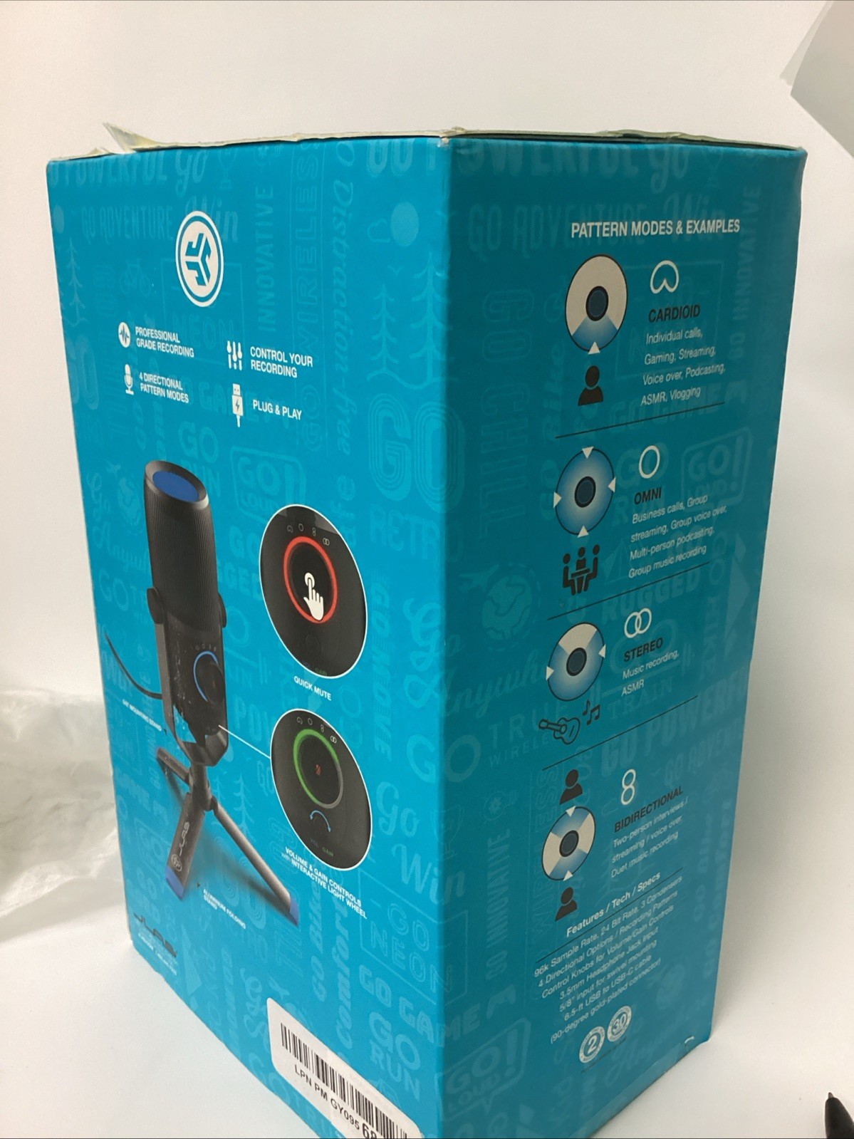 JLab Talk Pro USB Microphone USB-C Output Cardioid Omnidirectional Stereo