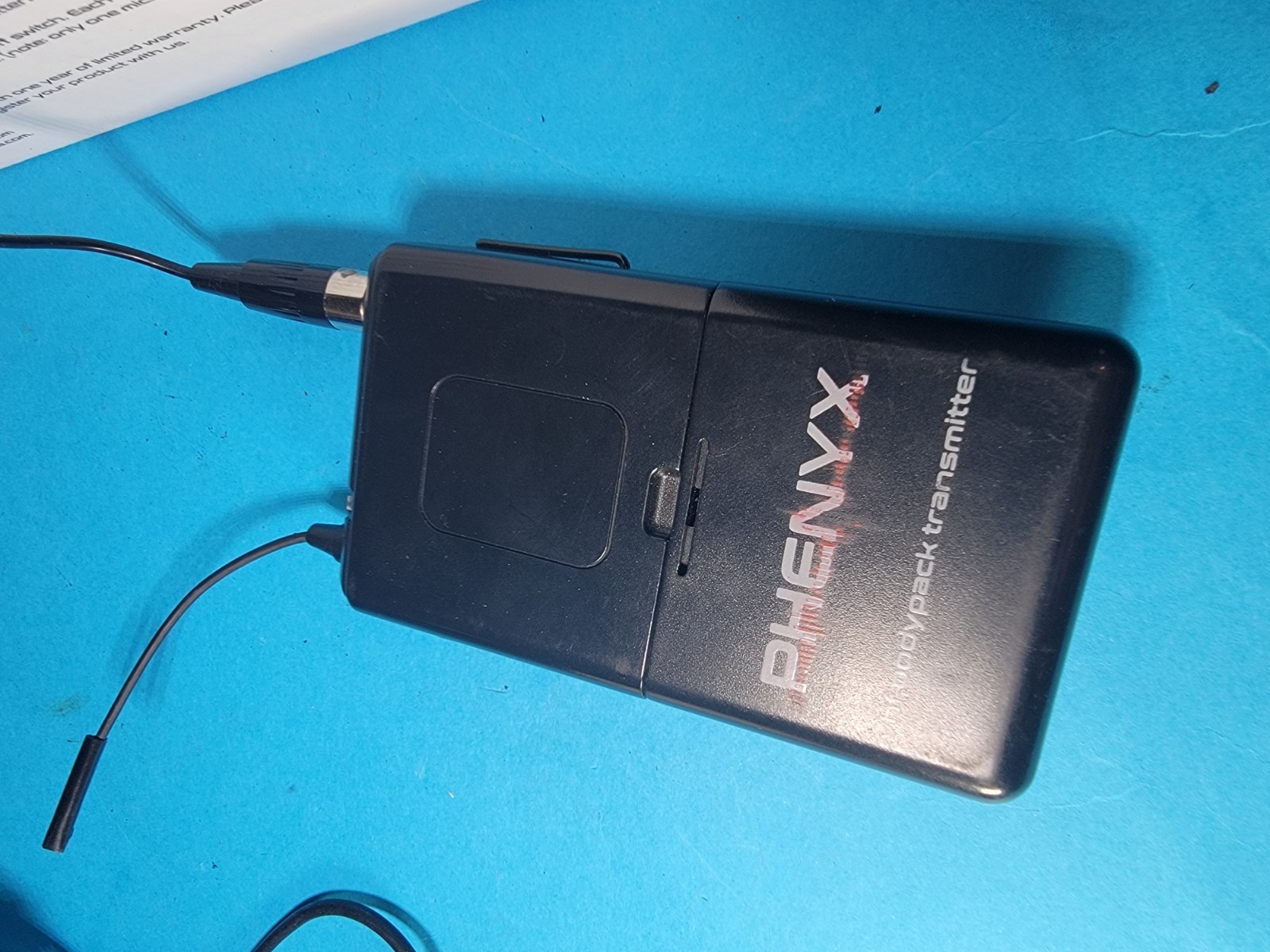 Phenyx Pro PTU-4000 925.2 MHz Wireless UTF Bodypack