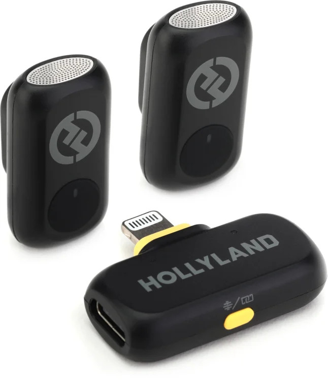 Hollyland LARK A1 Mini Duo Lightning Wireless Microphone System – Space Gray