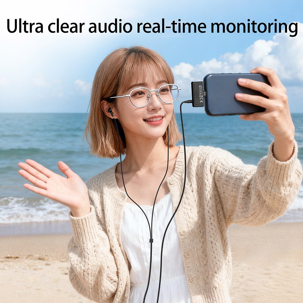 Mini Microphone AI Noise Cancelling Mic USB-C Plug&Play for Streaming/Vlog/Phone