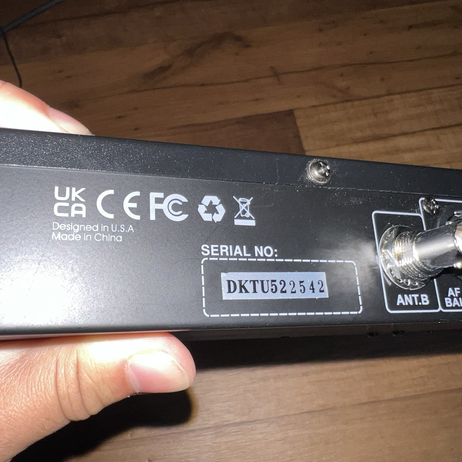 Phenyx Pro PTU-5000 4 Channel UHF Wireless Microphone Receiver Only UNTESTED