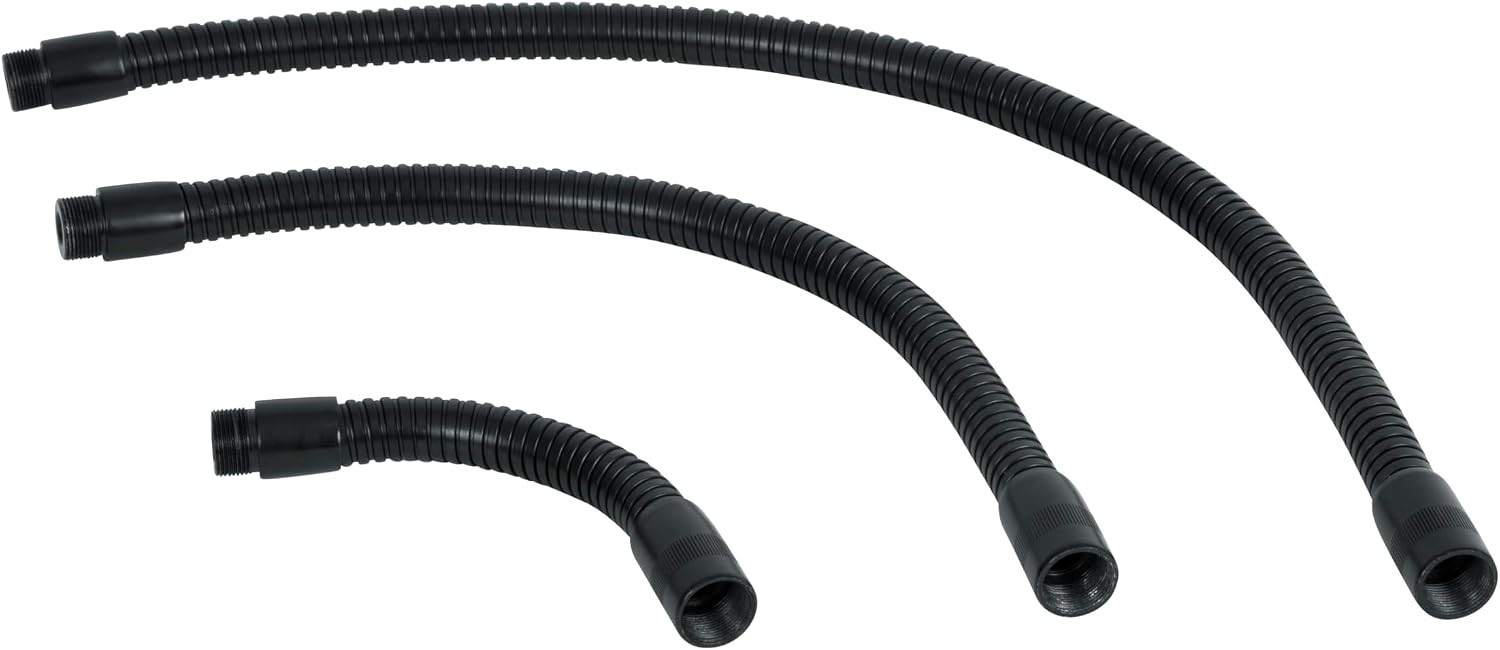 Flexible 6″ Black Gooseneck Microphone Mount for Precise Sound Positioning