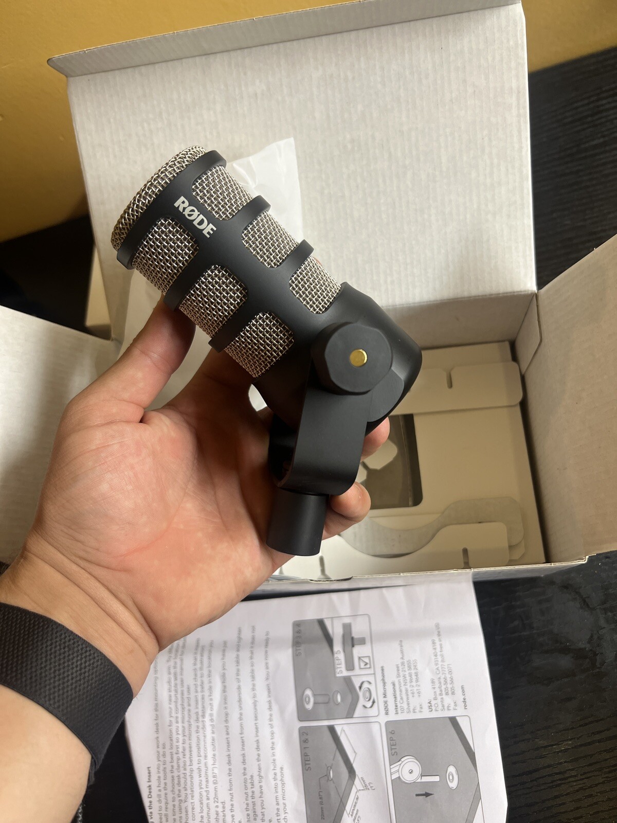 Rode PodMic Dynamic Podcasting Microphone With ARM