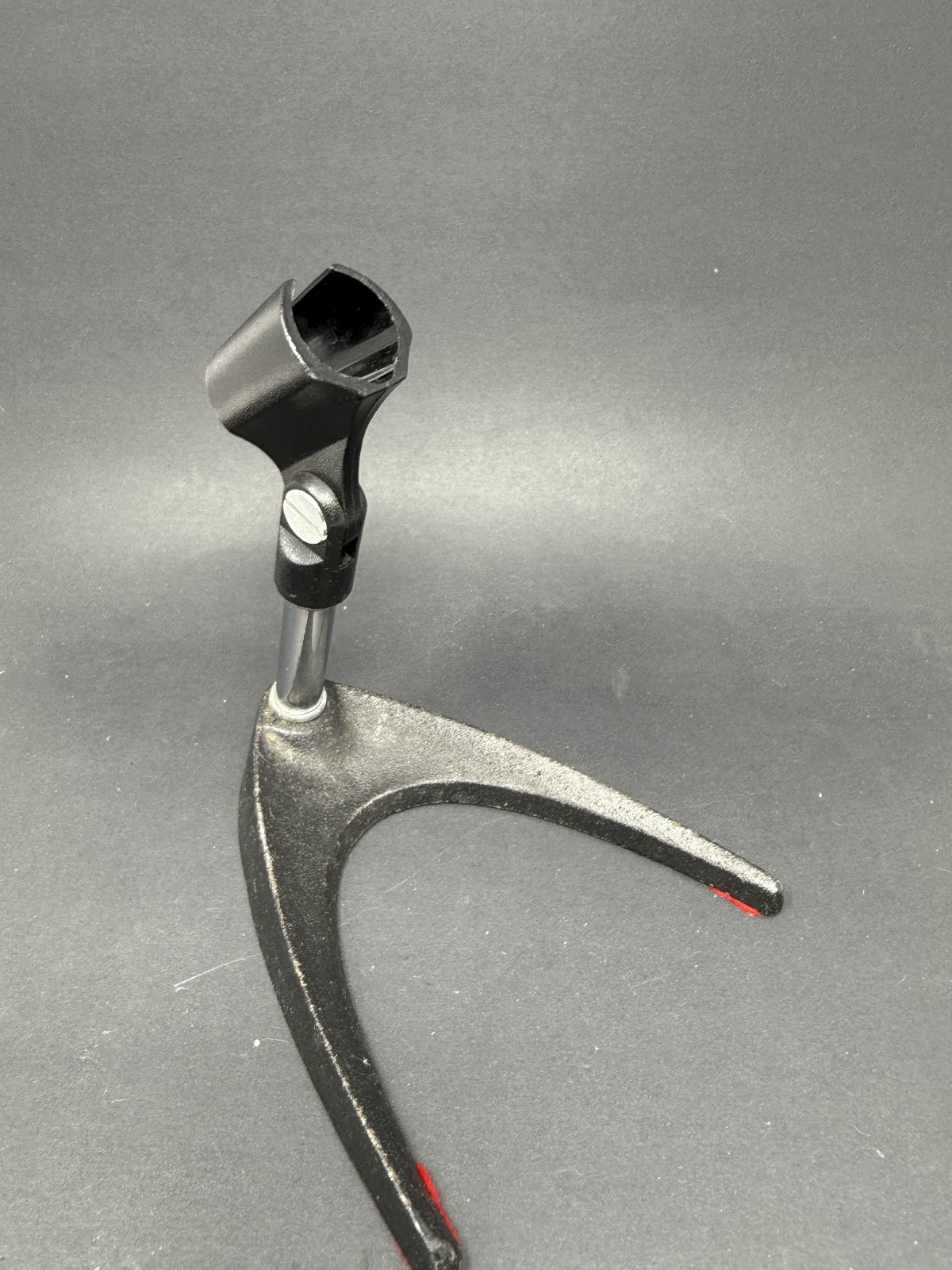 Vintage Atlas Sound Microphone Desk Tabletop Stand Boomerang 2283