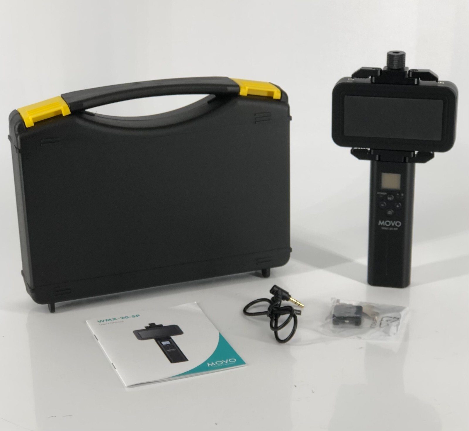 Movo WMX-20-SP Smartphone Stabilizer & UHF Wireless Receiver for Lav Mic System
