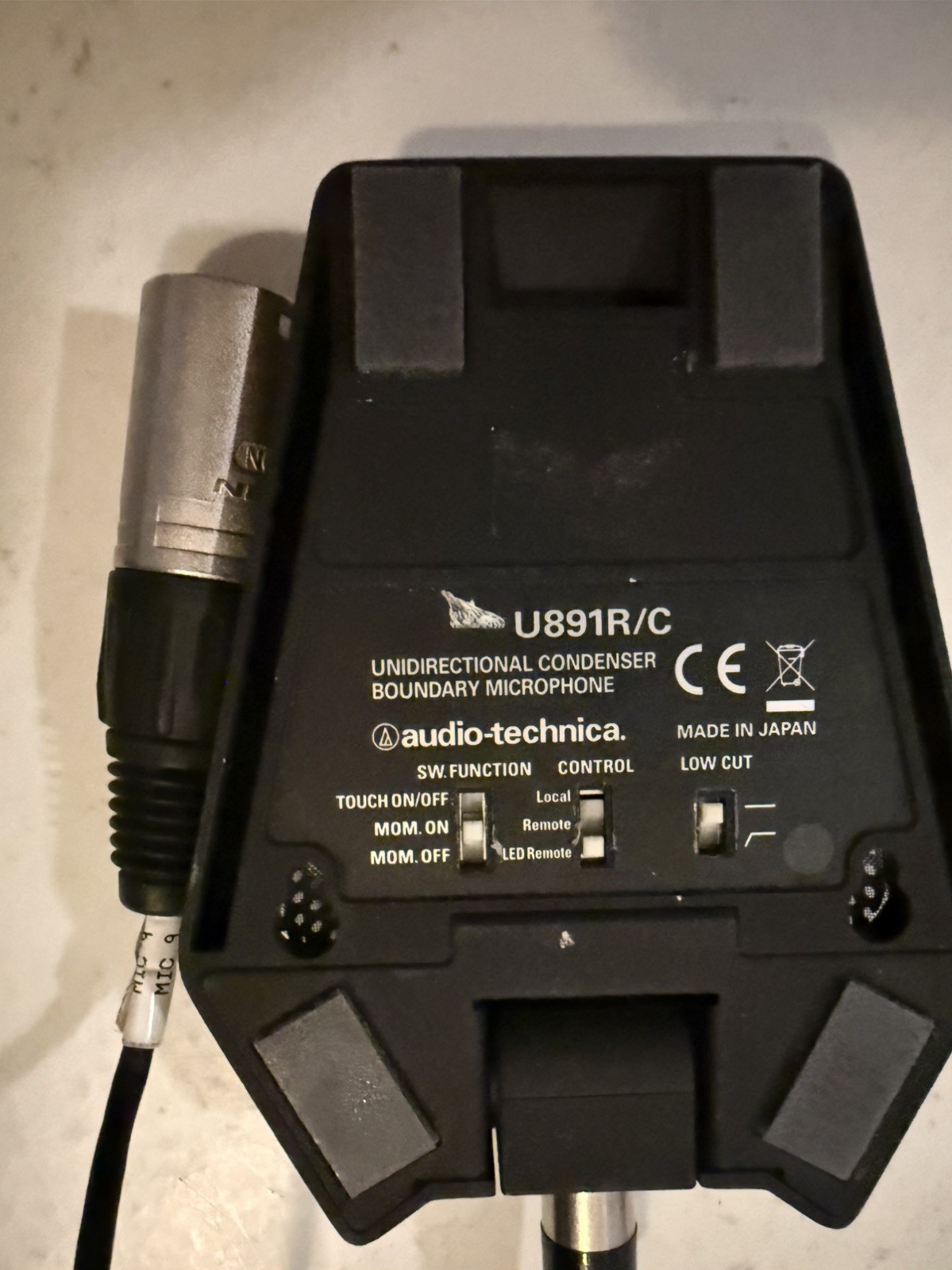 2 Audio-Technica U891R Cardioid Condenser Boundary Microphones